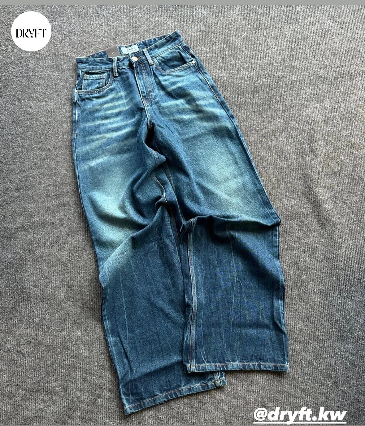 DRYFT Wide Leg Jeans - Blue Wash